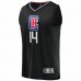 LA Clippers Terance Mann Men's Fanatics Branded Black Fast Break Replica Player Jersey - Statement Edition