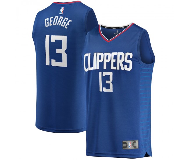 LA Clippers Paul George Men's Fanatics Branded Royal Fast Break Replica Jersey - Icon Edition