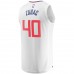 LA Clippers Ivica Zubac Men's Fanatics Branded White Fast Break Replica Jersey - Association Edition