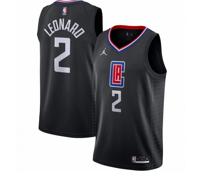 LA Clippers Kawhi Leonard Men's Jordan Brand Black 2020/21 Swingman Jersey - Statement Edition