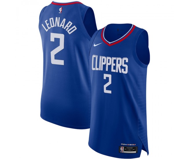 LA Clippers Kawhi Leonard Men's Nike Royal 2020/21 Authentic Jersey - Icon Edition