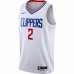 LA Clippers Kawhi Leonard Men's Nike White 2020/21 Swingman Jersey - Association Edition