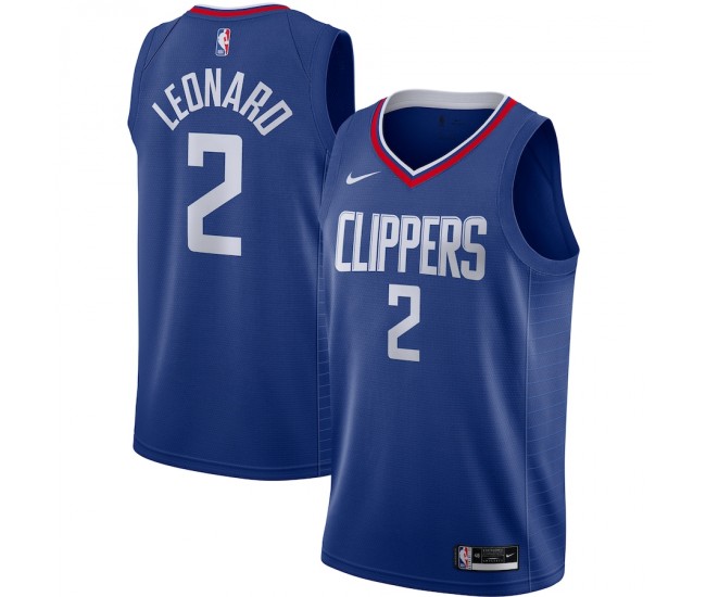 LA Clippers Kawhi Leonard Men's Nike Royal 2020/21 Swingman Jersey - Icon Edition