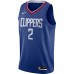 LA Clippers Kawhi Leonard Men's Nike Royal 2020/21 Swingman Jersey - Icon Edition