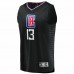 LA Clippers Paul George Men's Fanatics Branded Black 2020/21 Fast Break Player Jersey - Statement Edition