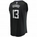 LA Clippers Paul George Men's Fanatics Branded Black 2020/21 Fast Break Player Jersey - Statement Edition