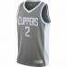 LA Clippers Kawhi Leonard Men's Nike Gray 2020/21 Swingman Player Jersey - Earned Edition