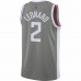 LA Clippers Kawhi Leonard Men's Nike Gray 2020/21 Swingman Player Jersey - Earned Edition