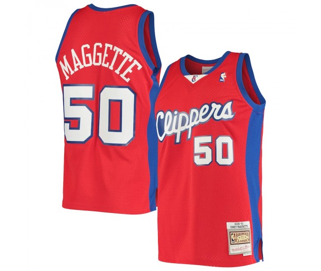 LA Clippers Corey Maggette Men's Mitchell & Ness Red 2004/05 Hardwood Classics Swingman Jersey