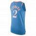 LA Clippers Kawhi Leonard Men's Nike Light Blue 2021/22 Authentic Player Jersey - City Edition