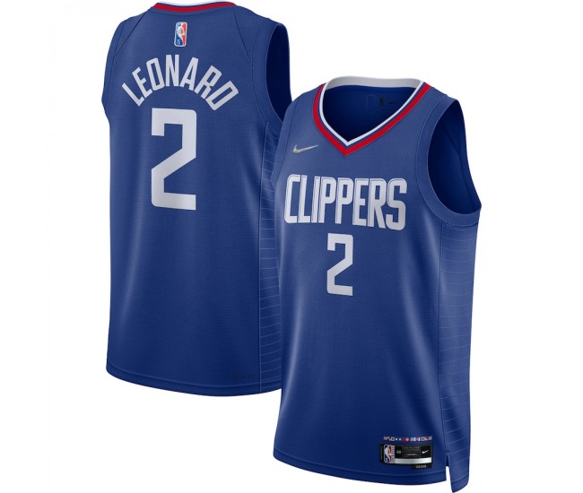 LA Clippers Kawhi Leonard Men's Nike Royal 2021/22 Diamond Swingman Jersey - Icon Edition