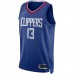 LA Clippers Paul George Men's Nike Royal 2021/22 Diamond Swingman Jersey - Icon Edition