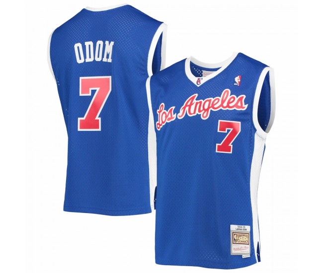 LA Clippers Lamar Odom Men's Mitchell & Ness Royal 2002-03 Hardwood Classics Swingman Jersey