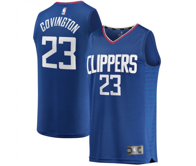 LA Clippers Robert Covington Men's Fanatics Branded Royal 2021/22 Fast Break Replica Jersey - Icon Edition