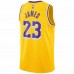 Los Angeles Lakers LeBron James Men's Nike Gold Swingman Player Jersey - Icon Edition