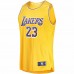 Los Angeles Lakers LeBron James Men's Fanatics Branded Gold Fast Break Replica Player Jersey - Icon Edition