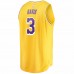 Los Angeles Lakers Anthony Davis Men's Fanatics Branded Gold 2019/20 Fast Break Replica Jersey - Icon Edition