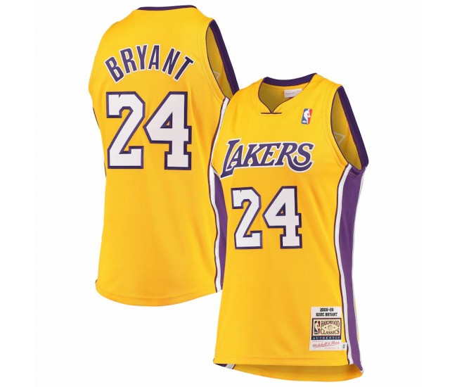 Los Angeles Lakers Kobe Bryant Men's Mitchell & Ness Gold Hardwood Classics 2008-09 Authentic Jersey