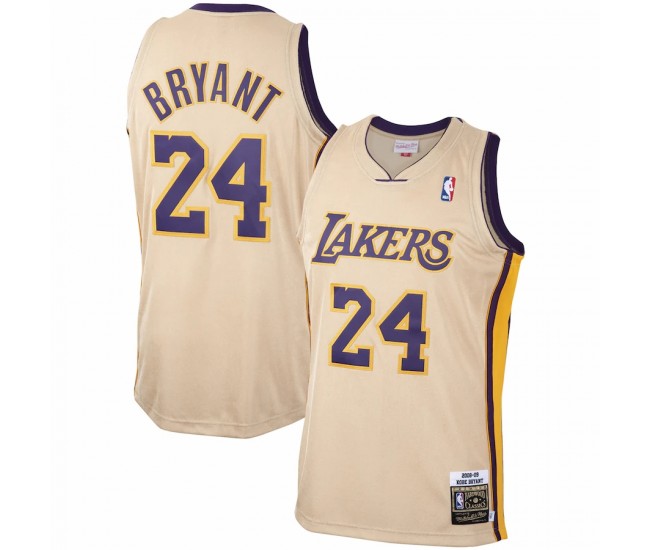 Los Angeles Lakers Kobe Bryant Men's Mitchell & Ness Gold 2008-09 Hardwood Classics Authentic Player Jersey