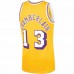 Los Angeles Lakers Wilt Chamberlain Men's Mitchell & Ness Gold 1971-72 Hardwood Classics Swingman Player Jersey