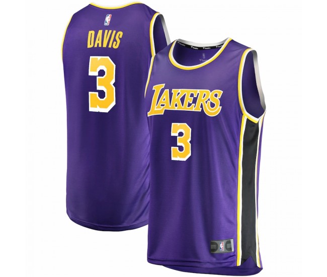 Los Angeles Lakers Anthony Davis Men's Fanatics Branded Purple 2020/21 Fast Break Replica Jersey - Association Edition