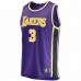 Los Angeles Lakers Anthony Davis Men's Fanatics Branded Purple 2020/21 Fast Break Replica Jersey - Association Edition