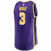 Los Angeles Lakers Anthony Davis Men's Fanatics Branded Purple 2020/21 Fast Break Replica Jersey - Association Edition