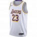 Los Angeles Lakers LeBron James Nike White 2020/21 Swingman Jersey - Association Edition