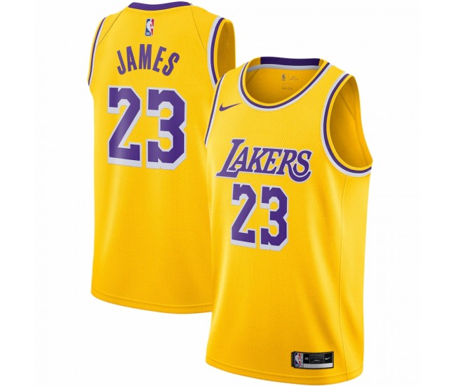 Los Angeles Lakers LeBron James Men's Nike Gold 2020/21 Swingman Jersey - Icon Edition