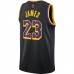 Los Angeles Lakers LeBron James Men's Nike Black 2020/21 Swingman Player Jersey - Earned Edition