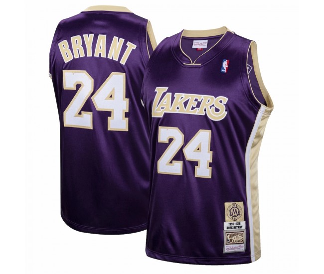 Los Angeles Lakers Kobe Bryant Men's Mitchell & Ness Purple Hall of Fame Class of 2020 #24 Authentic Hardwood Classics Jersey