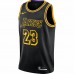 Los Angeles Lakers LeBron James Men's Nike Black City Edition Swingman Jersey