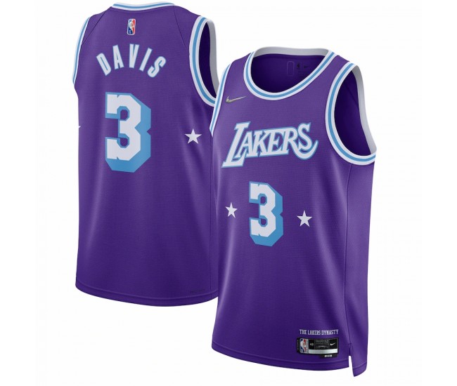 Los Angeles Lakers Anthony Davis Men's Nike Purple 2021/22 Swingman Jersey - City Edition