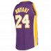 Los Angeles Lakers Kobe Bryant Men's Mitchell & Ness Purple 2007-08 Hardwood Classics 60th Season Authentic Jersey