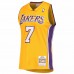 Los Angeles Lakers Lamar Odom Men's Mitchell & Ness Gold Hardwood Classics Swingman Jersey