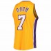 Los Angeles Lakers Lamar Odom Men's Mitchell & Ness Gold Hardwood Classics Swingman Jersey