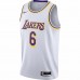 Los Angeles Lakers LeBron James Men's Nike White 2021/22 #6 Swingman Player Jersey - Association Edition