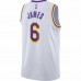 Los Angeles Lakers LeBron James Men's Nike White 2021/22 #6 Swingman Player Jersey - Association Edition