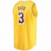 Los Angeles Lakers Anthony Davis Men's Fanatics Branded Gold 2021/22 Fast Break Replica Jersey - Icon Edition