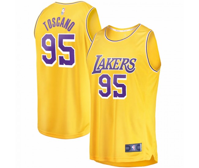 Los Angeles Lakers Juan Toscano-Anderson Men's Fanatics Branded Gold Fast Break Replica Jersey - Icon Edition