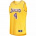 Los Angeles Lakers Lonnie Walker Men's Fanatics Branded Gold Fast Break Replica Jersey - Icon Edition