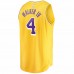 Los Angeles Lakers Lonnie Walker Men's Fanatics Branded Gold Fast Break Replica Jersey - Icon Edition