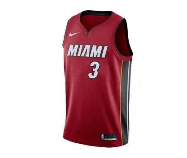 Miami Heat Wade Jordan 2023 Men Swingman Statement Edition Jersey Red