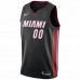 Miami Heat Men's Nike Black Swingman Custom Jersey - Icon Edition