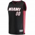 Miami Heat Men's Fanatics Branded Black Fast Break Custom Replica Jersey - Icon Edition