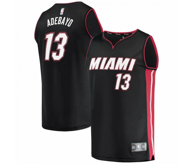 Miami Heat Bam Adebayo Men's Fanatics Branded Black Fast Break Replica Player Jersey - Icon Edition