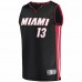 Miami Heat Bam Adebayo Men's Fanatics Branded Black Fast Break Replica Player Jersey - Icon Edition