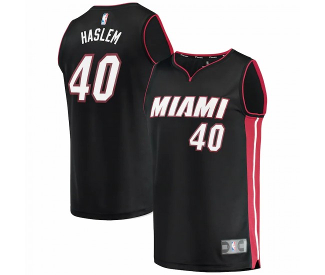 Miami Heat Udonis Haslem Men's Fanatics Branded Black Fast Break Replica Player Jersey - Icon Edition