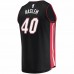 Miami Heat Udonis Haslem Men's Fanatics Branded Black Fast Break Replica Player Jersey - Icon Edition