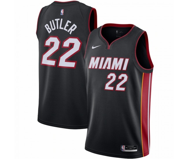 Miami Heat Jimmy Butler Men's Nike Black 2020/21 Swingman Jersey - Icon Edition